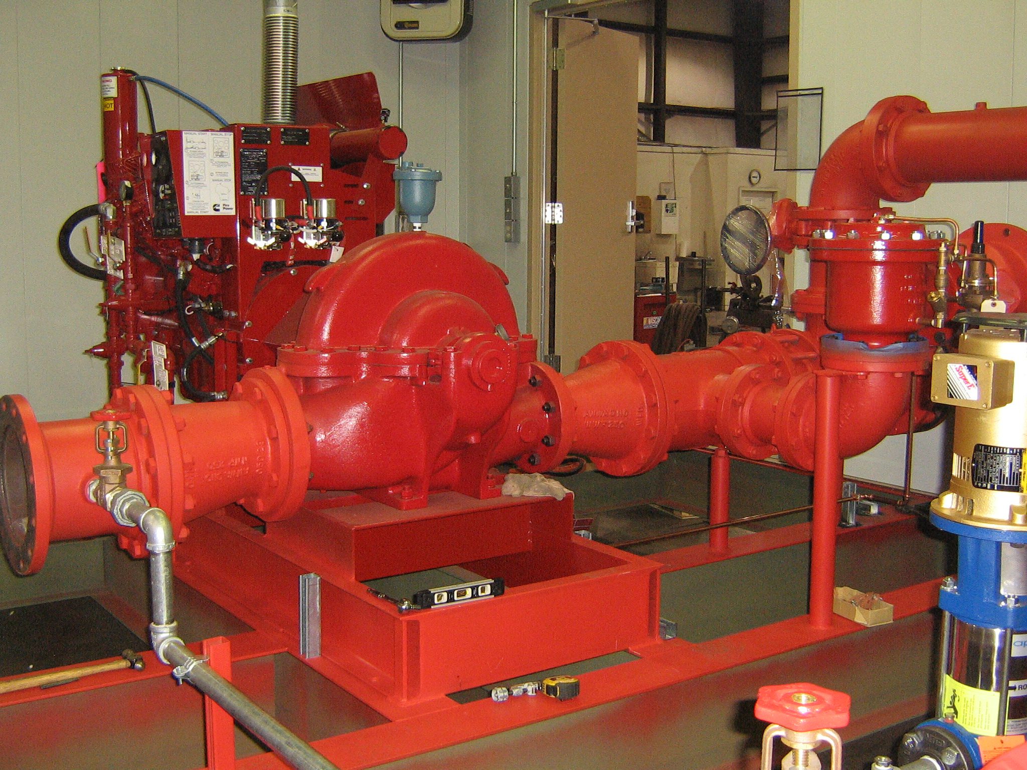 Fire pumps by Natfire Company Kenya ensuring effective water pressure for firefighting.