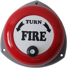 Manual fire alarm bell by Natfire Company Kenya for emergency alerts.